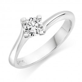 Engagement Ring made in 18k Gold ( Setting only ,choose centre stone inside ) Engagement Ring made in 18k Gold ( Setting only ,choose centre stone inside )