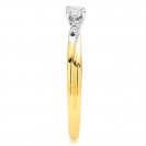Solitaire yellow gold 18 k