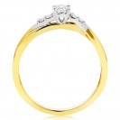 Solitaire yellow gold 18 k