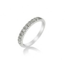 Blue Sapphire And Diamond Ring Set in 14K White Gold ( 0.55ct Bs)   Blue Sapphire And Diamond Ring Set in 14K White Gold ( 0.55ct Bs)