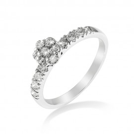 Diamond Ring Made in 14k White Gold Diamond Ring Made in 14k White Gold