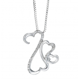 Mothers Diamond Necklace made in 14k Gold  Mothers Diamond Necklace made in 14k Gold