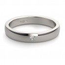 Princess Cut Diamond Ring set in 14K White Gold 