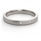 Gold 2.5mm 5 Stone Diamond Set Wedding Ring
