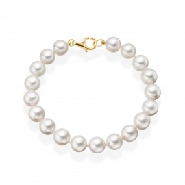 Freshwater Pearl Bracelet Made In 14K Yellow Gold Freshwater Pearl Bracelet Made In 14K Yellow Gold