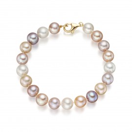 Freshwater Pearl Bracelet Made In 14K Yellow Gold Freshwater Pearl Bracelet Made In 14K Yellow Gold
