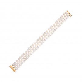 Freshwater Pearl Bracelet Made In 14K Yellow Gold Freshwater Pearl Bracelet Made In 14K Yellow Gold