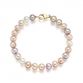 Freshwater Pearl Bracelet Made In 14K Yellow Gold Freshwater Pearl Bracelet Made In 14K Yellow Gold