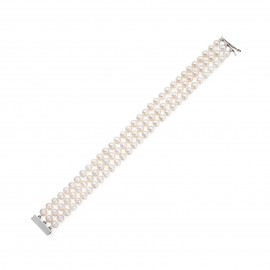 Freshwater Pearl Bracelet Made In 14K White Gold Freshwater Pearl Bracelet Made In 14K White Gold