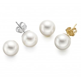 Freshwater Pearl Earring Made In 14K Yellow Gold Freshwater Pearl Earring Made In 14K Yellow Gold