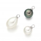 Freshwater Pearl Earring Made  In 14K White Gold
