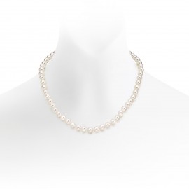 Freshwater Pearl Necklace Made In 14K White Gold Freshwater Pearl Necklace Made In 14K White Gold