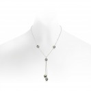 Tehitian Pearl Necklace Made In 14K White Gold