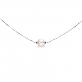 Freshwater Pearl Necklace Made In 14K White Gold Freshwater Pearl Necklace Made In 14K White Gold