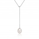 Freshwater Pearl Necklace Made In 14K White Gold