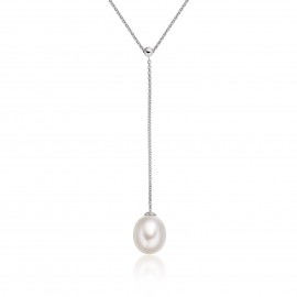Freshwater Pearl Necklace Made In 14K White Gold Freshwater Pearl Necklace Made In 14K White Gold