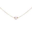 Freshwater Pearl Necklace Made In 14K Yellow Gold