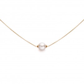 Freshwater Pearl Necklace Made In 14K Yellow Gold Freshwater Pearl Necklace Made In 14K Yellow Gold