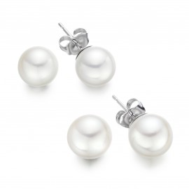 Freshwater Pearl Earring Made In 14K White Gold Freshwater Pearl Earring Made In 14K White Gold