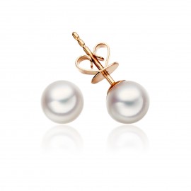 Freshwater Pearl Earring Made In 14K Yellow Gold  Freshwater Pearl Earring Made In 14K Yellow Gold