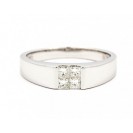 Mens Wedding Rings  made in 14K White Gold with Diamond Ring  (0.3ct)