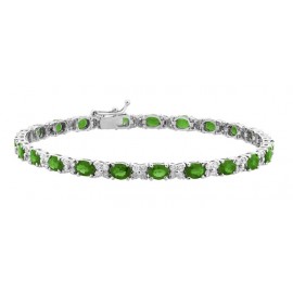 Emerald Bracelet made in 18k White Gold ( 6.25ctsEm) Emerald Bracelet made in 18k White Gold ( 6.25ctsEm)