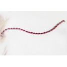 The Tennis Burmese Ruby And Diamond Bracelet Made in 14k Yellow Gold (7.83cts Ruby)