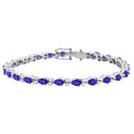 Tanzanite Bracelet made in 14k White Gold ( 6.01cts Tz) Tanzanite Bracelet made in 14k White Gold ( 6.01cts Tz)