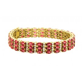 Burmese Ruby Bracelet made in 18k Yellow Gold ( 21.67cts Ruby) Burmese Ruby Bracelet made in 18k Yellow Gold ( 21.67cts Ruby)