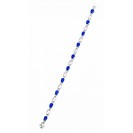 Blue Sapphire Bracelet made in 18k White Gold ( 6.59cts Bs)