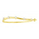  Diamond Bangles made in 18k Yellow Gold ( 1.02cts )