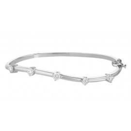 Diamond Bangles made in 18k White Gold(1.02ct)  Diamond Bangles made in 18k White Gold(1.02ct)