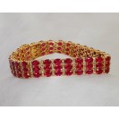 Burmese Ruby Bracelet made in 18k Yellow Gold ( 21.67cts Ruby)
