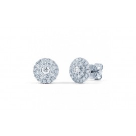 White Gold Diamond Earring in 14K  (1.17ct) White Gold Diamond Earring in 14K  (1.17ct)