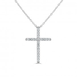 Diamond Pendant made in 14k White Gold (0.45ct)   Diamond Pendant made in 14k White Gold (0.45ct)