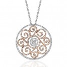  Diamond Pendant made in 14k White Gold (1.27cts) 