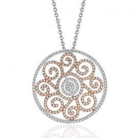 Diamond Pendant made in 14k White Gold (1.27cts)   Diamond Pendant made in 14k White Gold (1.27cts)