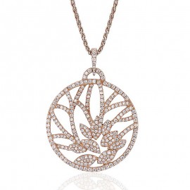 Diamond Pendant made in 14k White Gold (1.42cts)  Diamond Pendant made in 14k White Gold (1.42cts)