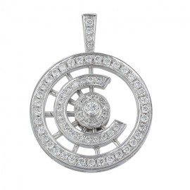 Diamond Pendant made in 14k White Gold (0.78ct)   Diamond Pendant made in 14k White Gold (0.78ct)