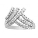 The Crowne Diamond Ring  in White Gold and Diamonds (0.66 ct.) 