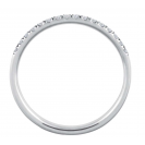 The Slim Half Eternity Ring in White Gold and Diamonds (1/5th ct.)
