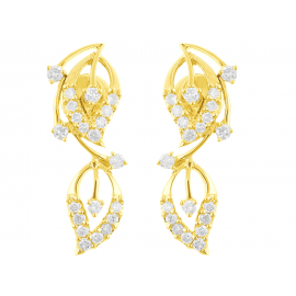   Diamond Earring Set in 14k Yellow Gold ( 0.68ct)