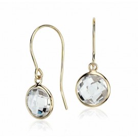 White Topaz And Diamond Earring set in 14k White Gold (1.8cts WT) White Topaz And Diamond Earring set in 14k White Gold (1.8cts WT)