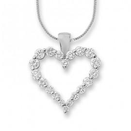 Diamond Pendant made in 14k White Gold (0.35 ct) Diamond Pendant made in 14k White Gold (0.35 ct)