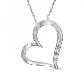 Diamond Pendant Set in 14k White Gold (0.35ct ) Diamond Pendant Set in 14k White Gold (0.35ct )