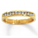 The Half  Eternity Band in Yellow Gold with Diamonds (0.28ct)