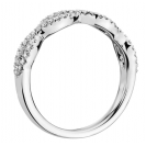 The Twirl Ring in White Gold and Diamonds (0.3 ct.) 