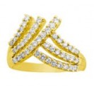 The Crowne Diamond Ring  in Yellow Gold and Diamonds (0.66 ct.) 